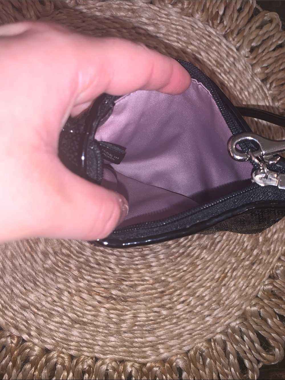Coach Black Sequin Wristlet with coach hangtag party bag! - Picture 7 of 7